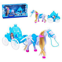Игрушка карета с лошадью, Карета принцессы, Кукла с лошадью и каретой