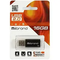 Флеш память Mibrand Cougar MI2.0/CU16P1B Black 16 GB USB 2.0