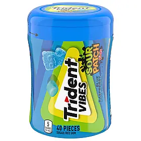 Жвачки Trident Vibes Sour Patch Blue Raspberry 40pc