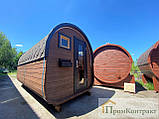 Баня-бочка з душем Овооїд 4,5м від виробника Thermowood Production, фото 3