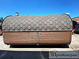 Баня-бочка з душем Овооїд 4,5м від виробника Thermowood Production, фото 4