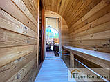 Баня-бочка з душем Овоїд 4,0 м від виробника Thermowood Production, фото 11