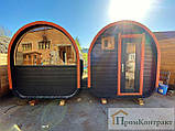 Баня-бочка з душем Овоїд 4,0 м від виробника Thermowood Production, фото 5