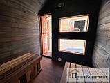 Модульна баня 2,3х4,0 м у стилі барн хаус із термодерева від виробника Thermowood Production, фото 9