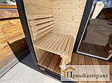 Будівництво мобільної бані бочки в стилі голку 2.2х3.0м Thermowood Production, фото 9
