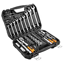 Набiр змiнних головок Neo Tools 08-672 82 шт., 1/2, 1/4 , CrV