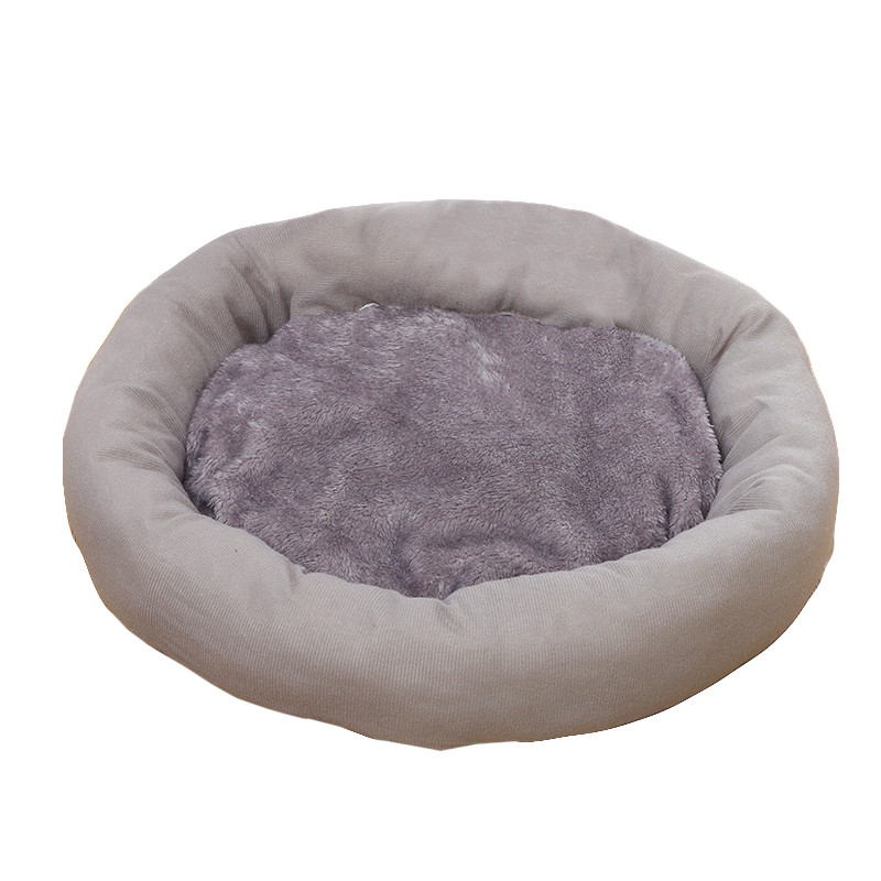 Лежак Taotaopets 536604 Gray для котів круглий розмір M