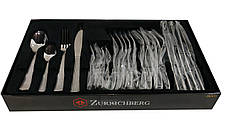 Набір столових приборів із 24 предметів Zurrichberg ZBP-3011 набір кухонного приладдя ложки, виделки (вилки), ножі, фото 2