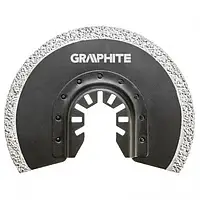 Насадка для многофункционального инструмента GRAPHITE 56H004 Black полукруг HM по керамике