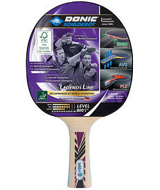 Ракетка для маленького тенниса пінг-понгу Donic Legends 800 (накладка 2.0мм)