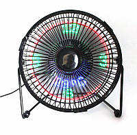 Вентилятор настольный с LED-часами и термометром от сети Fan D-2991 Black