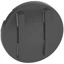 Лицьова панель Legrand Celiane slim 065202 Graphite для вимикача 2-клавішного