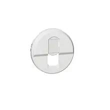 Лицьова панель Legrand Celiane 1xRJ45 6 White (для UTP, FTP, SFTP)