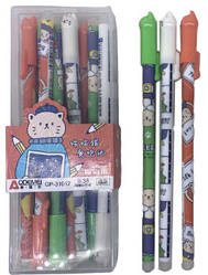 Ручка гелева пише - стирає AODEMEI, 0.5мм, Котик, синя