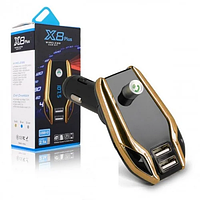 Модулятор FM-трансмиттер Bluetooth X8 plus 2 USB AUX Transmitter