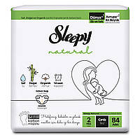 Детские подгузники Sleepy Natural 2 mini, 84 шт.