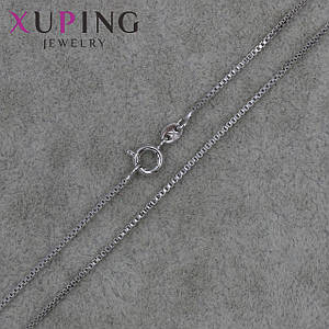 Цепочка Xuping Jewerly длина 45 см ширина 0.5 мм медицинское золото квадратный снейк застёжка-шпрингель