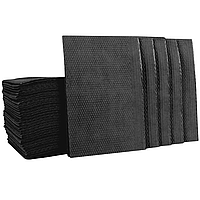 Серветки тришарові водонепроникні (нагрудники стоматологічні) колір чорний, 50 шт.