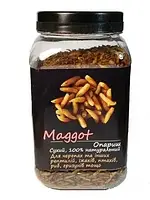 Корм Буся, Maggot 600 ml. Натуральный корм для черепах рептилий, ежей, птиц, рыб и грызунов