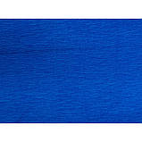 Папір гофра №5 2м х50см 55% 26,4г/м2 "1В" №701522 (синій)(10)(200), фото 4