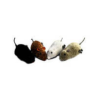 Іграшка S712 (238 шт.) мишка 15 см, заводна 4 кольори, у кульці 22-10,5-6 см
