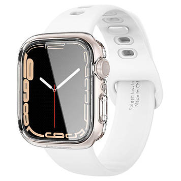 Чохол Spigen для Apple Watch 45 мм - Ultra Hybrid, Crystal Clear (ACS04180)