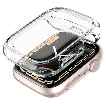 Чохол Spigen для Apple Watch 9/8/7 (41 мм) - Ultra Hybrid, Crystal Clear (ACS04613)