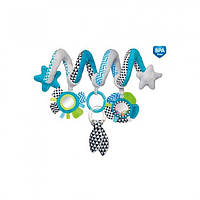 Мягкая игрушка-спираль на коляску Canpol Babies Zig Zag, голубая 68/063_blu