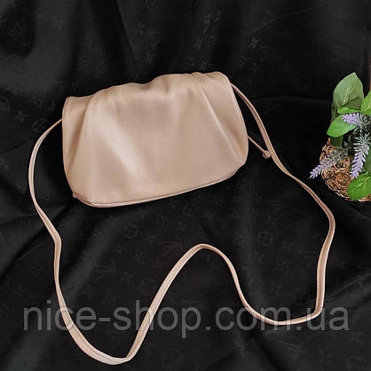 Сумка у стилі Bottega Veneta Pouch шкіряна, фото 3