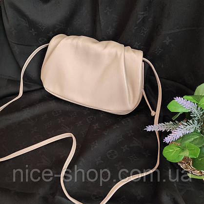 Сумка у стилі Bottega Veneta Pouch шкіряна, фото 4