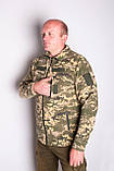 Кофта флісова UkrCamo 46-58р з липучками Піксель ЗСУ, фото 3