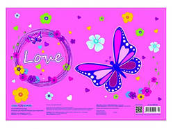Килимок для дит. творч. "CoolForSchool" №CF69001-02 Butterfly A3 пласт. миючий(8)(160)
