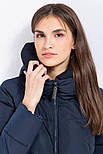 Подовжена зимова куртка жіноча Finn Flare W17-12036-101 Down fill темно-синя XS, фото 6