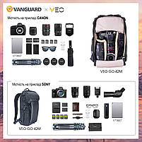 Рюкзак для Фотоапарата Vanguard VEO GO 42M Black (VEO GO 42M BK) для Фотокамери, Фототехніки США, фото 5