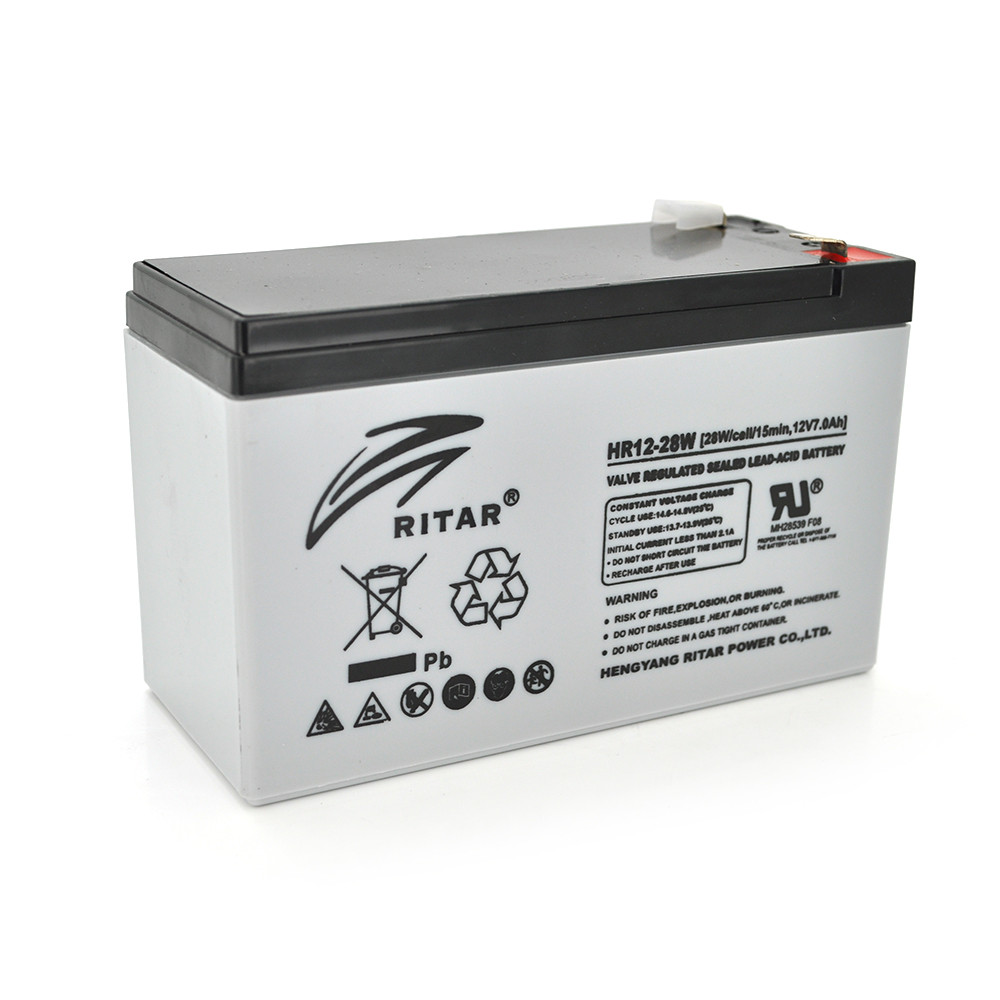 Акумуляторна батарея AGM RITAR HR1228W, Gray Case, 12 V 7.0 Ah ( 151 х 65 х 94 (100) 2.17kg Q10420