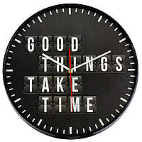 Часы Кухонные Кварцевые Настенные для дома Technoline 775485 Good Things Take Time (775485) Германия