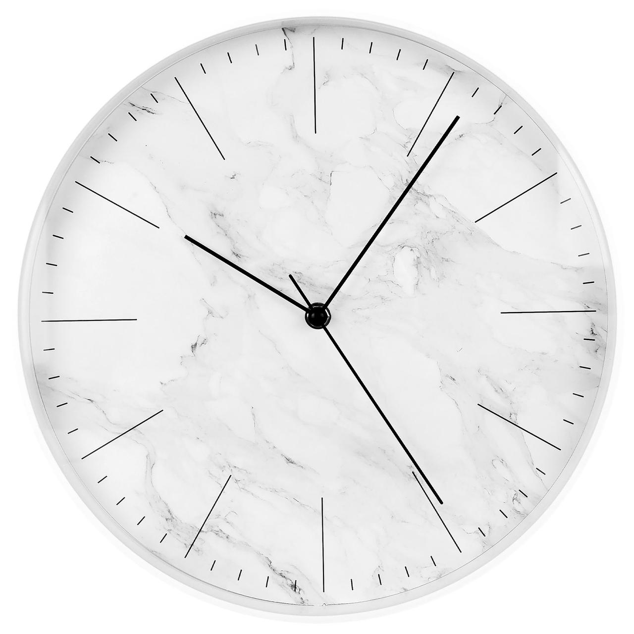 Годинник Кухонний Кварцовий Настінний для дому Technoline 635205 Marble White (635205) Німеччина