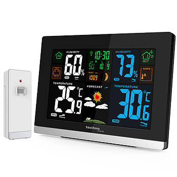 Метеостанція побутова для дому Електронна Домашня Метео Technoline WS6462 Black Німеччина