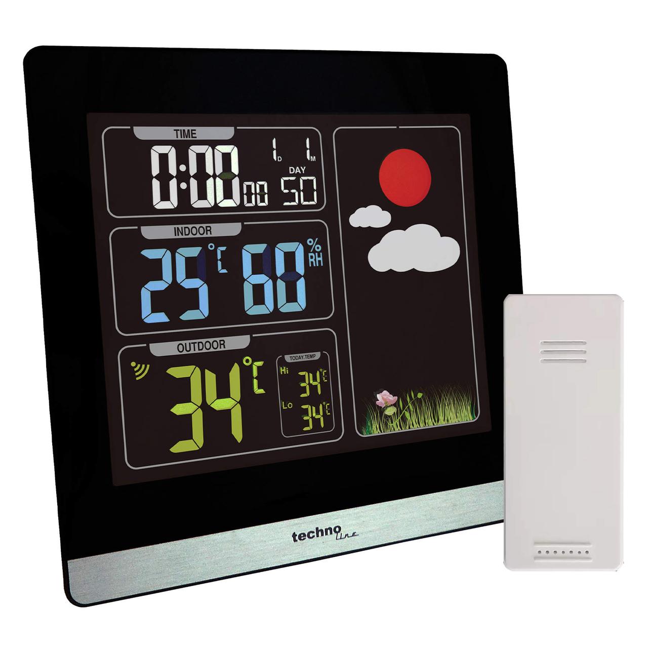 Метеостанція побутова для дому Електронна Домашня Метео Technoline WS6448 Black (WS6448) Німеччина
