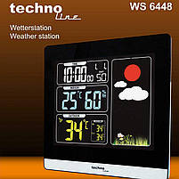 Метеостанція побутова для дому Електронна Домашня Метео Technoline WS6448 Black (WS6448) Німеччина, фото 8