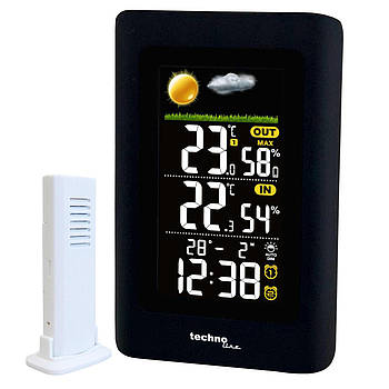 Метеостанція побутова для дому Електронна Домашня Метео Technoline WS6447 Black (WS6447) Німеччина