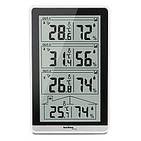 Термогігрометр Гігрометр для дому Термометр побутовий Technoline WS7060 Black Німеччина, фото 5