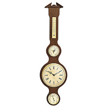 Настінна Метеостанція побутова для дому Moller 204981 Walnut (204981) Німеччина