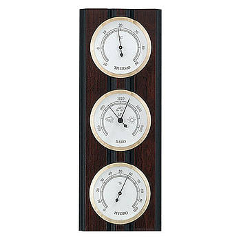 Метеостанція Настінна Барометр Гігрометр Термометр Moller 203975 Mahagony (203975) Німеччина