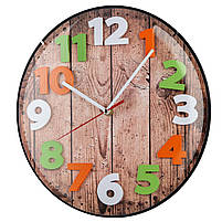 Годинник Кухонний Кварцовий Настінний для дому Technoline WT7435 Wood Brown (WT7435) Німеччина, фото 3