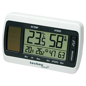 Термогігрометр побутовий Гігрометр для домашнього використання Термометр домашній Technoline WS7007 White/Grey