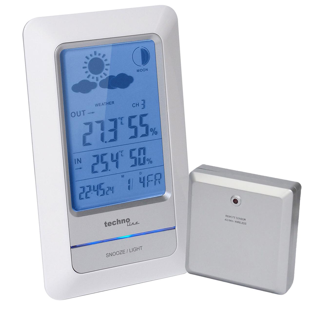 Метеостанція побутова для дому Електронна Домашня Метео Technoline WS6740 White/Silver (WS6740) Германия