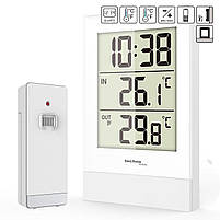 Термометр Температурна Станція Термометр-годинник Термометр Technoline WS9178 White/Silver (WS9178) Німеччина, фото 6