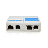 Тестер кабельный Merlion ML7123 RJ45/RJ12 (без батарейки в комплекте) Q50