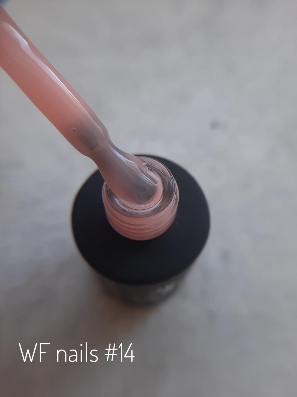 Камуфлююча база для нігтів WF Nails #14, 10мл, фото 1
